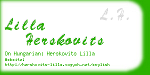 lilla herskovits business card